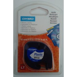 Cinta Dymo plástico de 12 mm