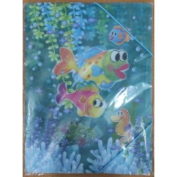 Carpeta A4 plástico (peces)