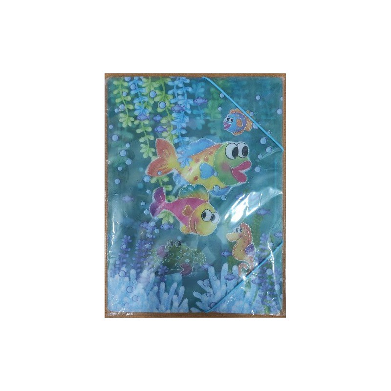 Carpeta A4 plástico (peces)