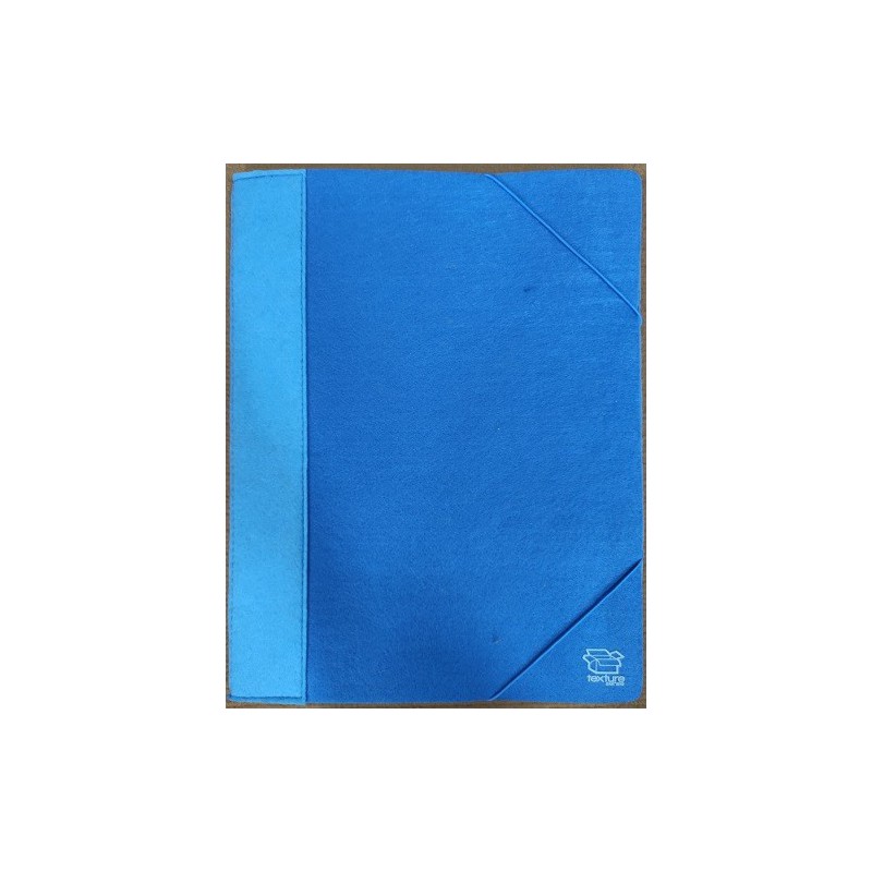 Carpeta A4 tela Texture (azul)