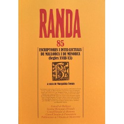 Randa 85. Escriptores i intel·lectuals de Mallorca i de Menorca (Segles XVIII-XX)