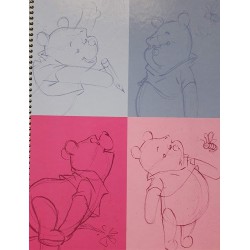 Libreta Cuadro 5x5 Tapa Dura Winnie The Pooh