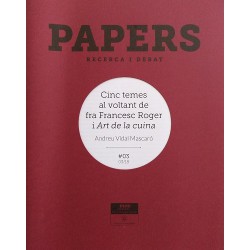 Papers 03. Cinc temes al voltat de fra Francesc Roger i Art de la cuina