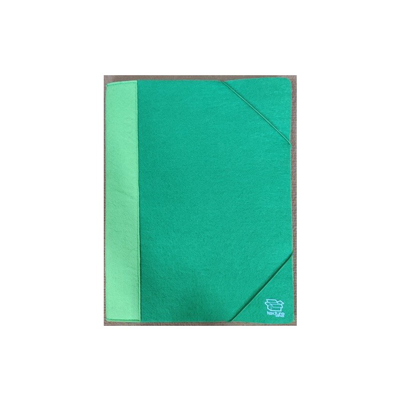 Carpeta A4 tela Texture (verde)