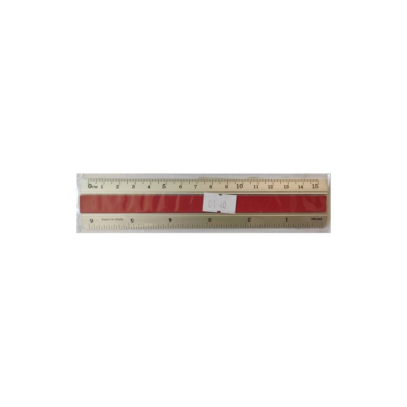 Regla 15 cm Senfort (rojo)