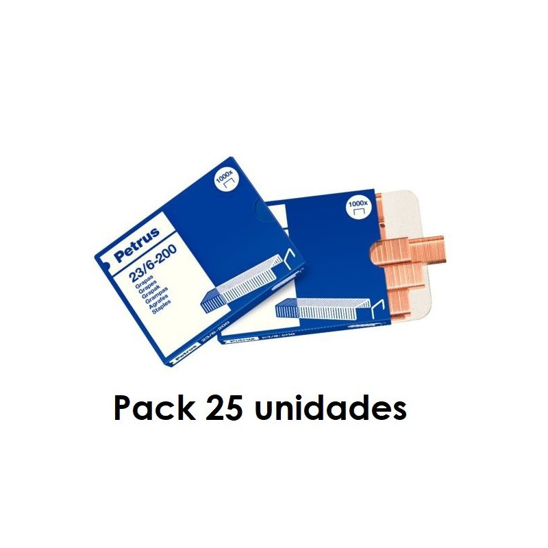 Grapas Petrus 23/6 (Pack 25 unidades)