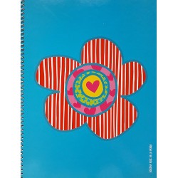 Libreta Cuadro 5x5 Tapa Dura Agatha Ruiz de la Prada (Flor)