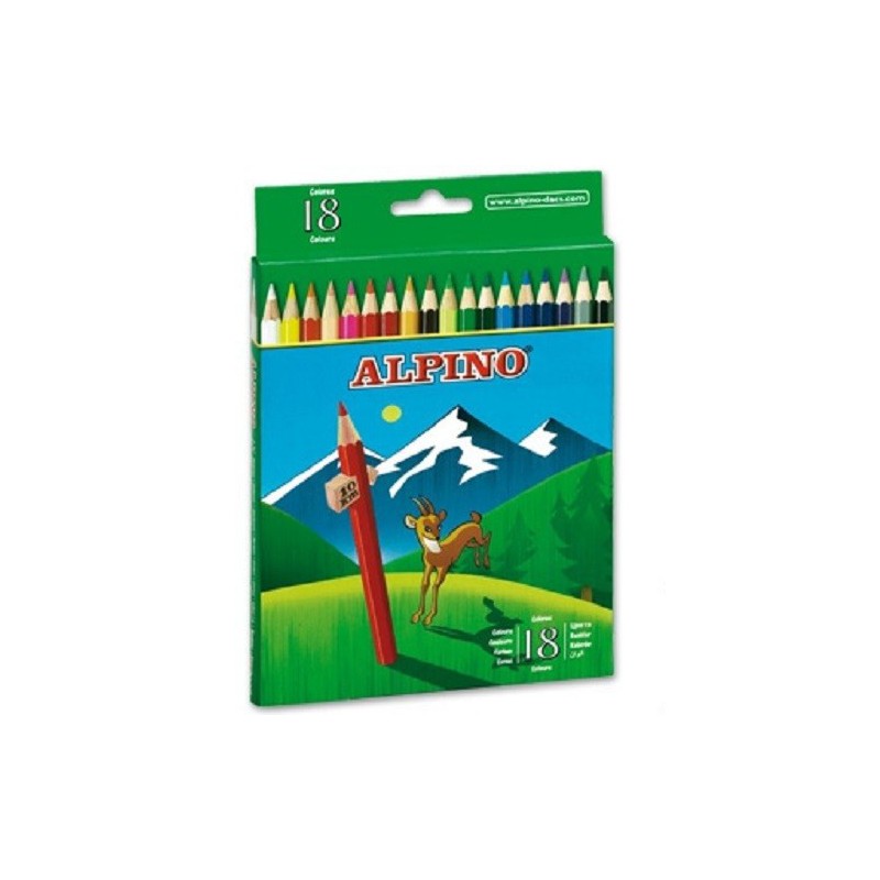 Lápices de colores Alpino 18