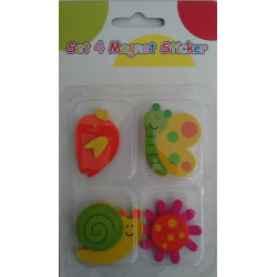 Set 4 Imanes Decorativos