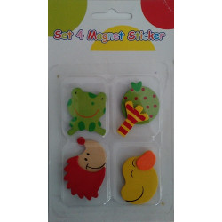 Set 4 Imanes Decorativos