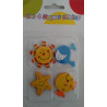 Set 4 Imanes Decorativos