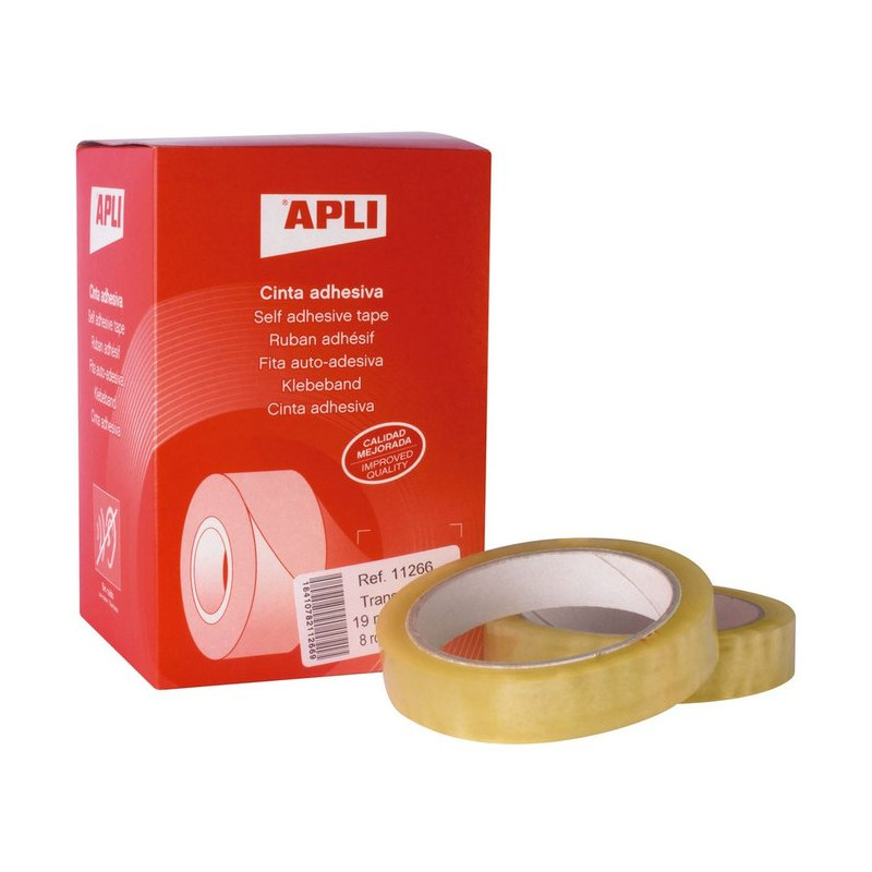 CINTA ADHESIVA TRANSPARENTE 19X66 APLI