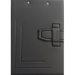 Carpeta negra con miniclip