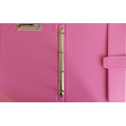 CARPETA 4A Y MINICLIP COLOR FUCSIA