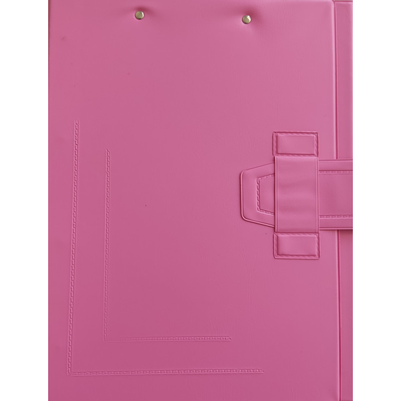 CARPETA 4A Y MINICLIP COLOR FUCSIA