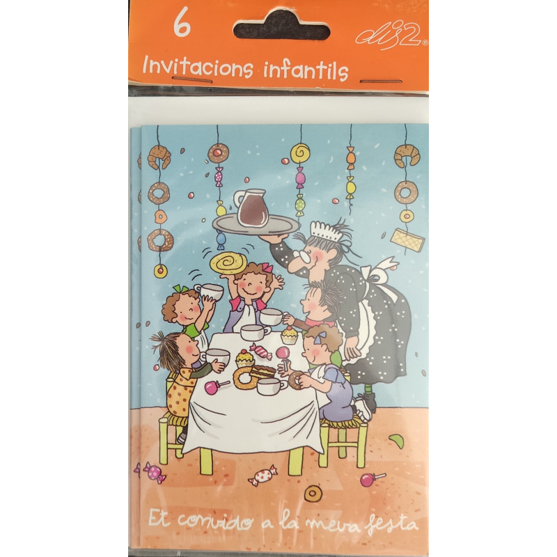 Invitación infantil: Et convido a la meva festa