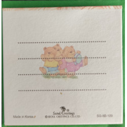 Postal mini Pop-up con sobre de color