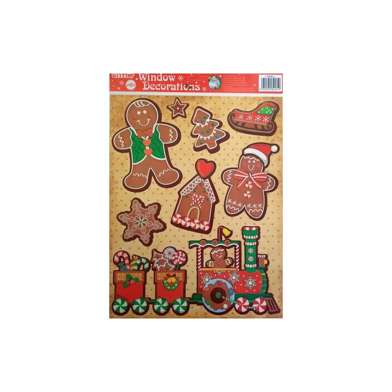 Adhesivo Galletas Navidad 30x42cm