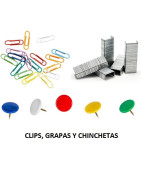 Clips, grapas y chinchetas